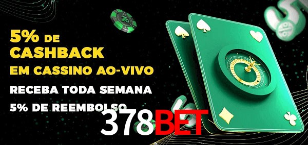Promoções do cassino ao Vivo 378bet